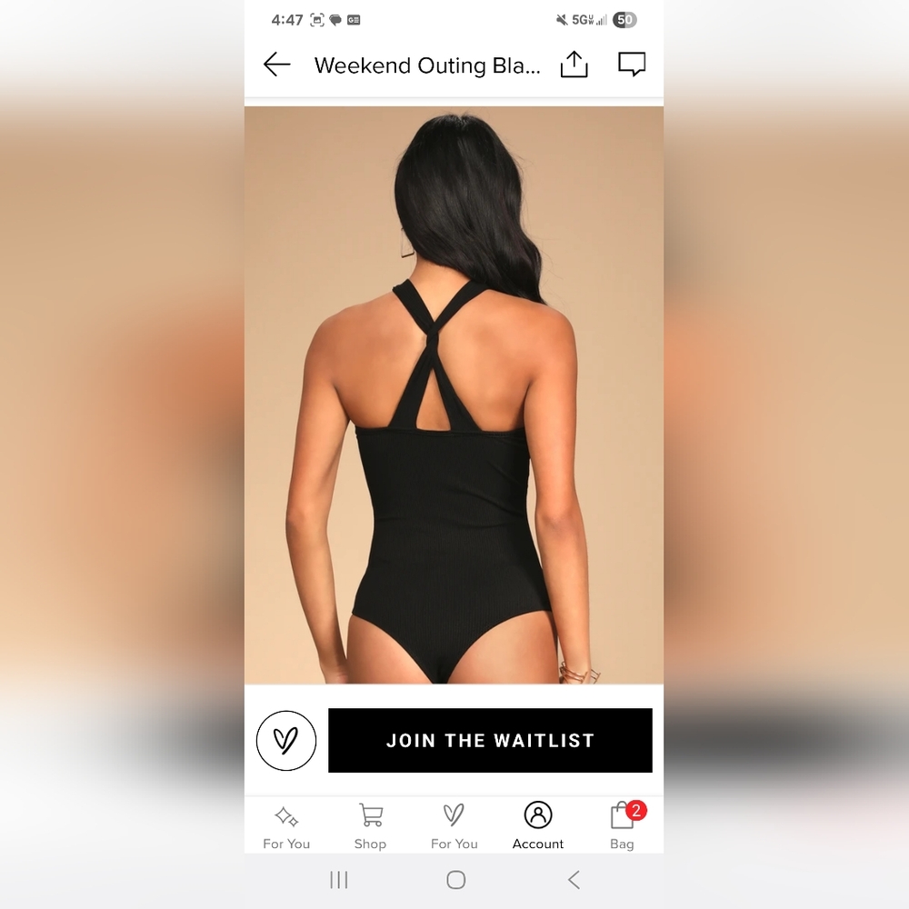 Lulus Front Cross Black Bodysuit - Picture 7 of 7